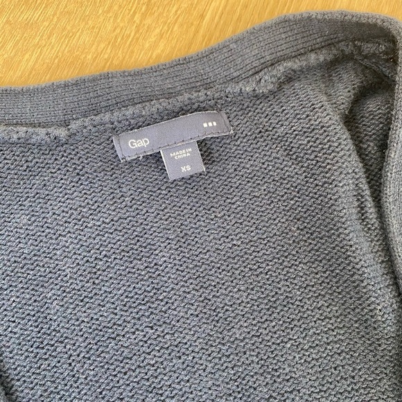 Gap Navy Button Up Cardigan - Women’s Size M - Picture 2 of 3